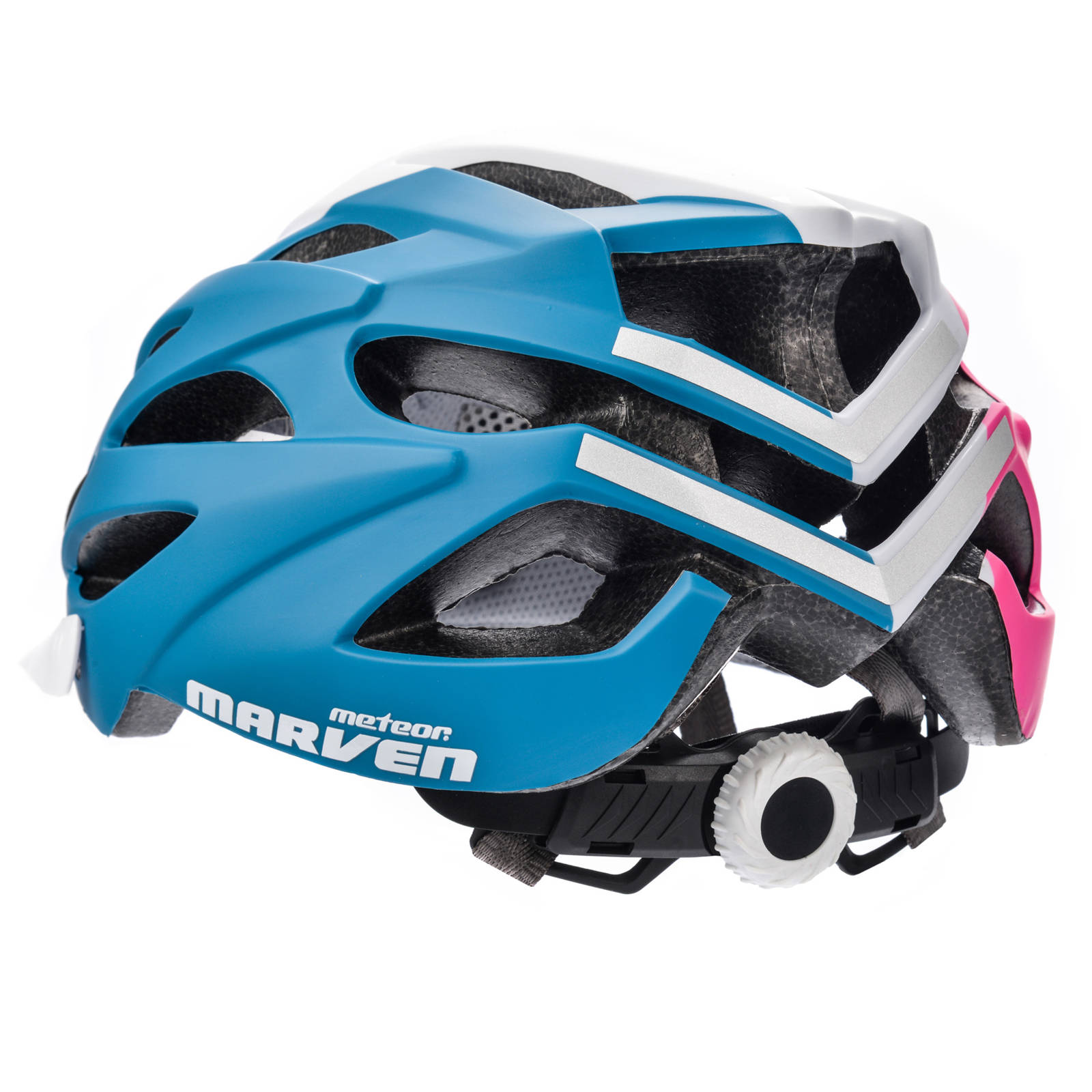 Kask rowerowy Meteor Marven M 55 58cm różowy biały morski M ART