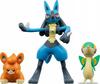 Pokemon PKW3603 Figurki bitewne Pawmi Lucario i Snivy 709442