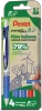 Pentel Zestaw Piór kulkowych BL77 ECO 3niebieskie+1czerwony 025204