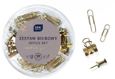 Zestaw biurowy 120el Satin Gold 346384