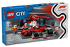 Lego 60443 City Pit stop i mechanicy z bolidem Ferrari 812496