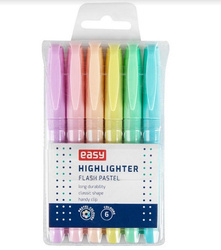 Easy Zakreślacz 6kol Flash Pastel 298540