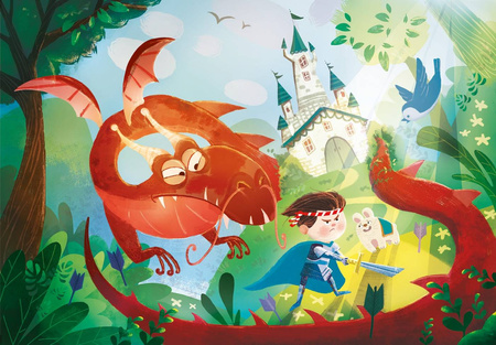 Clementoni puzzle 180 the dragon and the knight