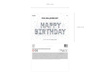 Balon foliowy happy birthday, 340x35cm, srebrny