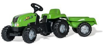 Rolly toys traktor rolly kid z przyczepą zielony 012169