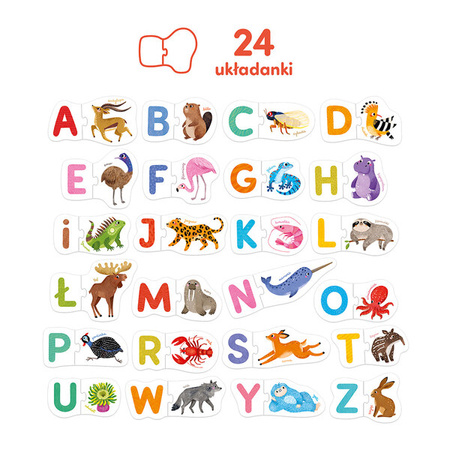 CzuCzu Puzzle do pary Literki 3+ 493679