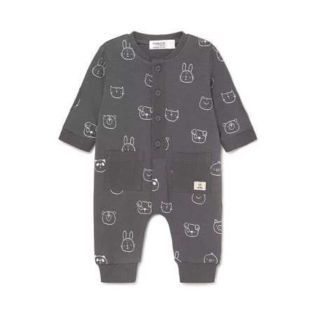 Mayoral Pajacyk długi bez stópek Kolor 90 Antracit  Rozmiar 18 m