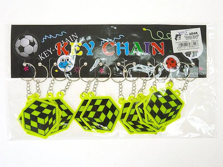 Brelok odblask kostka folia 588417