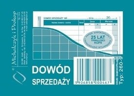 Druk dowód sprzedaży a-7 260-9