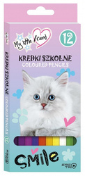 Kredki 12kol 18cm pudełko My Little Friend 240263