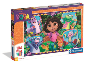 Clementoni Puzzle 104 Maxi Super Kolor Dora 250776