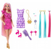 Barbie JDC85 Zabawa z włosami Lalka + akcesoria róż 281183