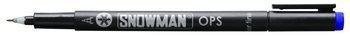 Foliopis snowman ops cienki niebieski /12/