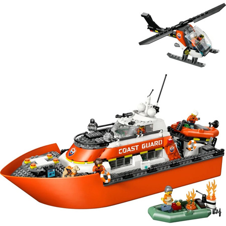 LEGO 60504 CITY Łódź ratunkowa i helikopter 056943