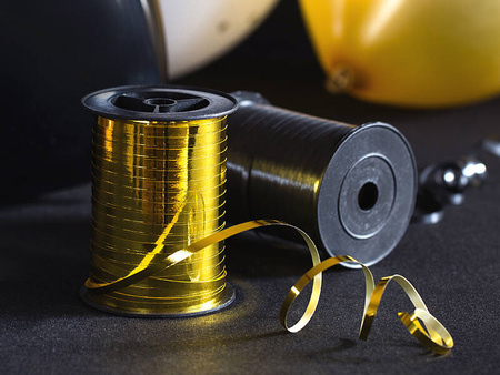 WSTĄŻKA PLASTIKOWA ZŁOTA 5mm/225m 748958