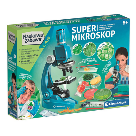 Clementoni Naukowa zabawa Super mikroskop 507559