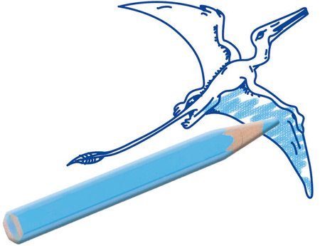 Ses Creative Zestaw pieczątek z kredkami Dinozaury 149192