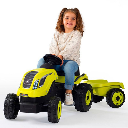 Smoby Traktor z przyczepą XL zielony 101303