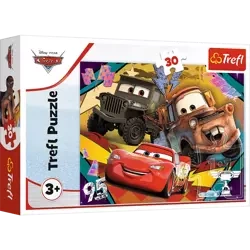 Puzzle Trefl 30 Rozpędzone samochody Disney Cars 182934