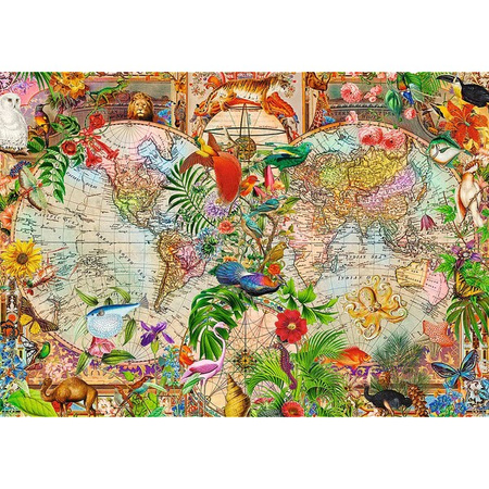 Puzzle Trefl 1000 Premium Plus Tea Time Antyczna mapa świata 120776