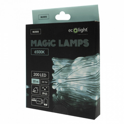 Magiczne lampki 200 led 6500K 20m DC5V 616107