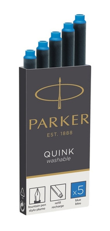 Parker naboje atramentowe niebieskie A'5 zmywalne