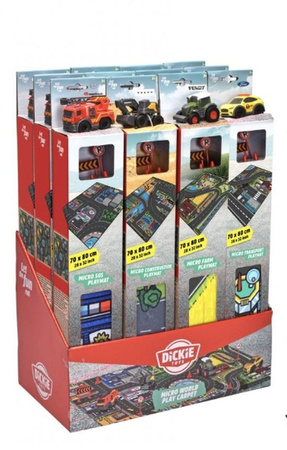 Dickie City dywan z pojazdem 4 wzory 094118