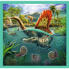 Puzzle trefl 3w1 20,36,50 dinozaury