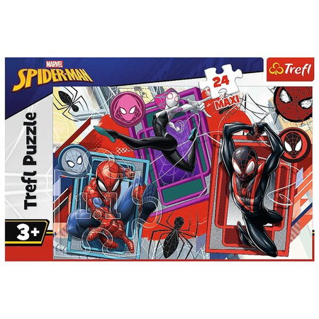 Puzzle Trefl 24 maxi Pajęcze zmysły Marvel Spiderman 143669