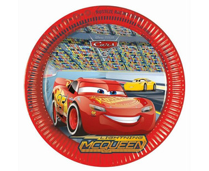 Procos Talerzyki papierowe Cars 3 23cm 8 szt plastic-free 934371