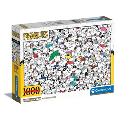 Clementoni Puzzle 1000 Compact Impossible Peanuts 398041