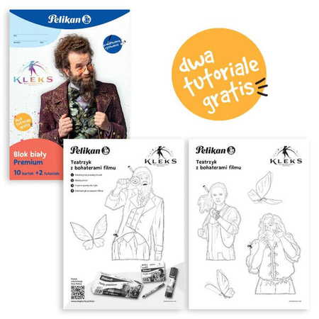 Pelikan Blok biały kreatywny 10k + 2tutoriale Kleks 599046