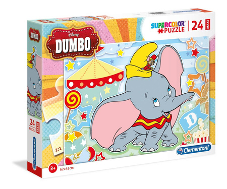 Clementoni puzzle 24 maxi super kolor dumbo