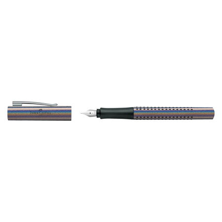 Faber-Castell Pióro wieczne Grip Glam edition M silver 408420