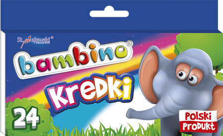 Kredki Bambino świecowe 24 kol. 000218