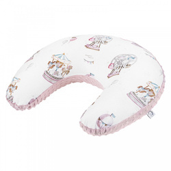 Duży Bamusowy Rogal Lunapark z minky sepia rose rozmiar 50x65 cm 418583