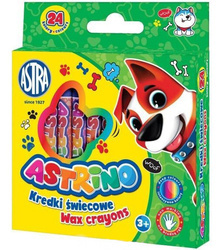 Kredki świecowe 24kol 8mm Astrino Astra 158358
