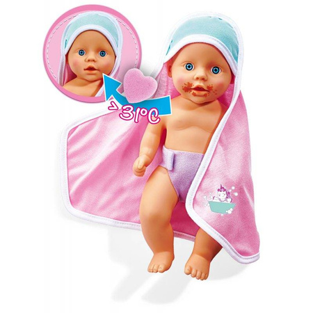 New Born brudny bobasek 30cm do kąpania 075200