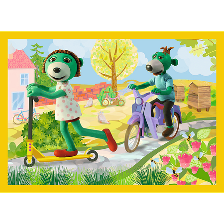 Puzzle trefl 4W1 Wspólne zabawy Treflików 343588