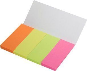 Zakładki indeks. 20*50mm 4kol neon tres