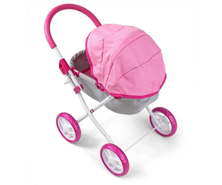 Wózek dla lalek dori prestige pink 124903