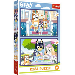 Puzzle Trefl 2x24 Zabawny Bluey 344462