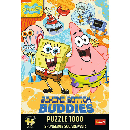 Puzzle Trefl 1000 Premium Plus Sponge Bob Kanciastoporty 120813