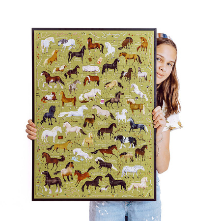 CzuCzu: Puzzlove CzuCzu Konie 200 el. puzzle rodzinne