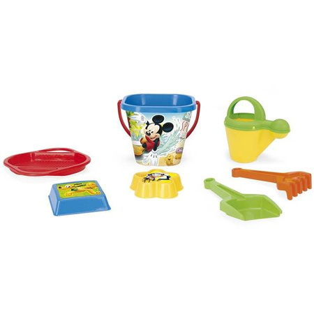 Mickey mouse komplet do piasku 7 el wader 77242