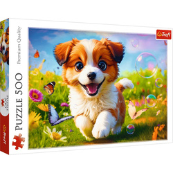 Puzzle Trefl 500 Wesoły piesek 375244