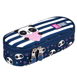 Piórnik Saszetka Usztywniona Z Wewnętrzną Klapką Stright Pc-01 Love Panda 652592