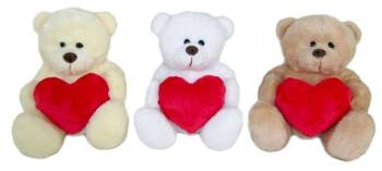 PLUSZ MIŚ Z SERCEM 3 KOL 16CM 159373