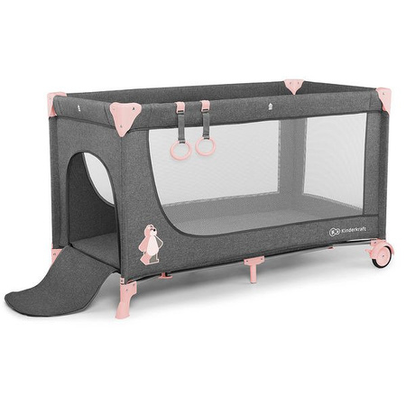 Kinderkraft łóżeczko turystyczne joy pink