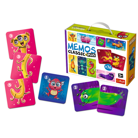 Gra Trefl Memos classic plus Urocze potworki 022735